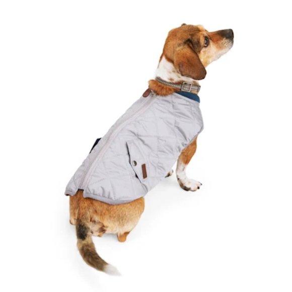 Reddy PrimaLoft Lightweight Insulated Grey Quilted Dog Vest